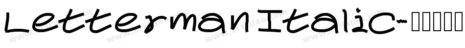 Letterman Italic字体转换